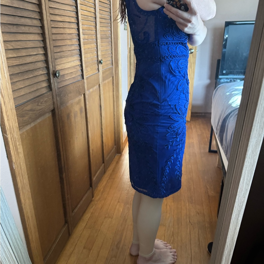Sue Wong Cobalt Blue Dress - Picture 3 of 10